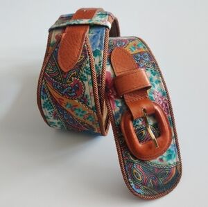 80's Ginnie Johansen vintage Velcro adjustment Belt